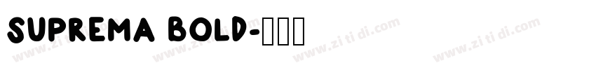 SUPREMA BOLD字体转换